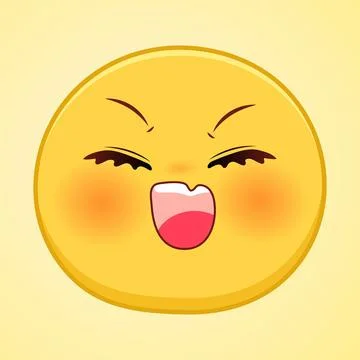 Expression of emotion concept set. cartoon illustration emotion face of human Stock Illustration