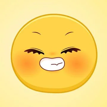 Expression of emotion concept set. cartoon illustration emotion face of human Stock Illustration