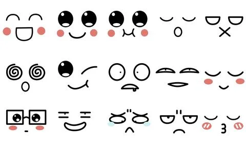 Expression face 2 Stock-Illustration