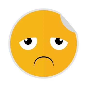 Expression face sticker Stock Illustration