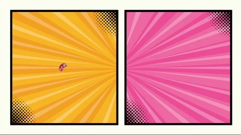 Expression speech bubble with bundle of elements pop art style Stock Footage 120494629