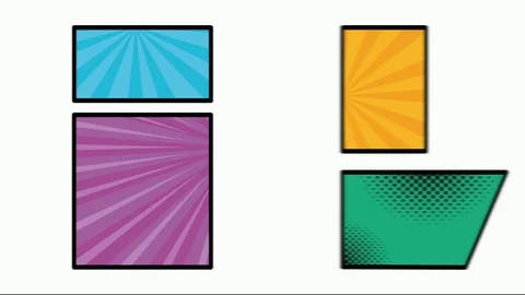 Expression speech bubble with bundle of elements pop art style Stock Footage 120495571