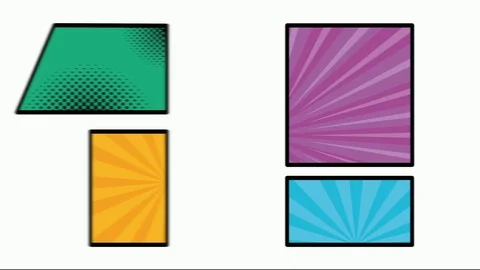 Expression speech bubble with bundle of elements pop art style Stock Footage 120495848