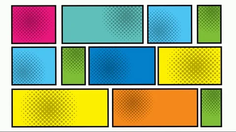 Expression speech bubble with bundle of elements pop art style Stock Footage 120496346