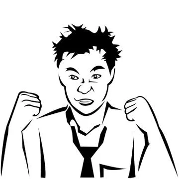 Expression of the spirit Stock Illustration