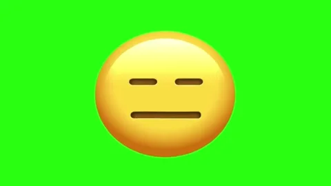 Expressionless Face animated emoji Stock Footage 329406227