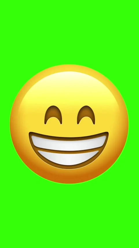 Expressionless face animation on green screen background Video stock 329405966