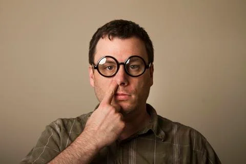 Expressionless picker Stock Photos