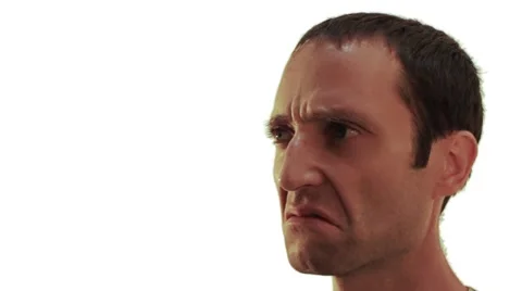 Expressions of anger. Stock Footage 40697444