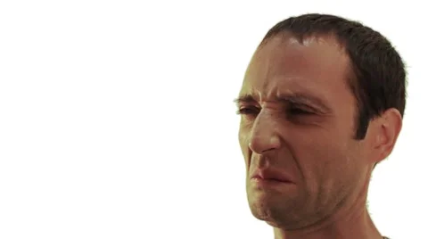 Expressions of disgust. Stock Footage 40697443