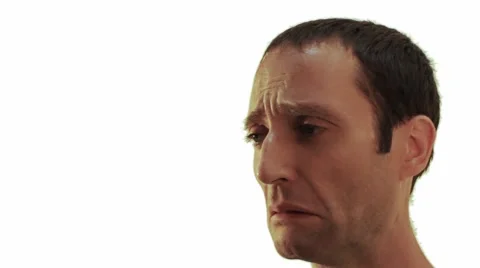 Expressions of sadness. Stock Footage 40697499