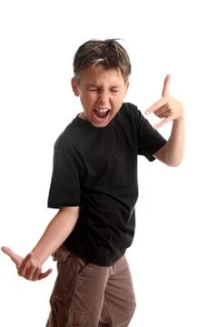 Expressive boy Stock Photos