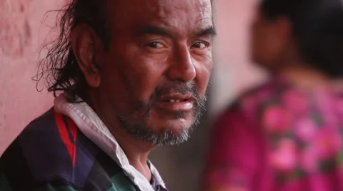 Expressive closeup of mad man. Stock-Footage 34275981