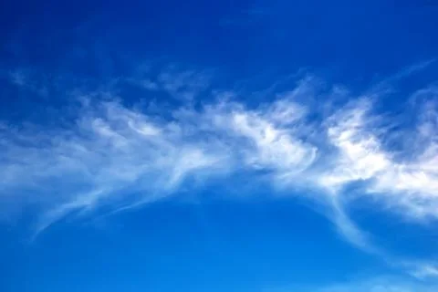 The expressive contrast of the clouds in the sky Stock Photos