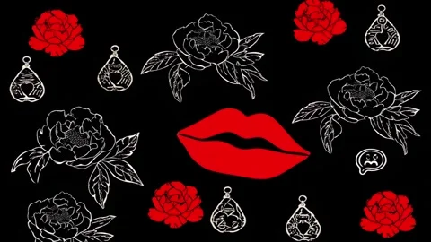 Expressive cosmetics: eye shadows on bold color splashes Stock Footage 308057713