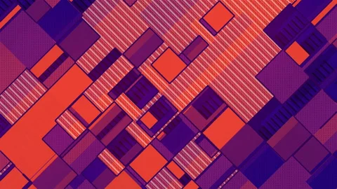 Expressive diagonal movement of rectangular shapes. 3d render loop animation 4K Stock Footage 146069202