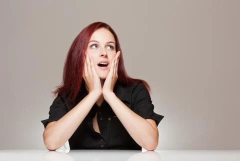 Expressive face. Foto stock