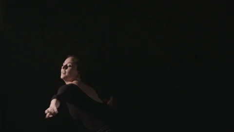 Expressive Female Dancing Stock Footage 81630696