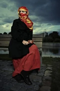 Expressive lady Stock Photos