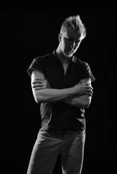 Expressive man Stock-Fotos