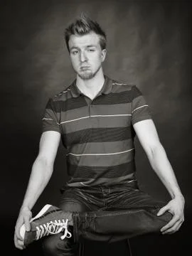 Expressive man Stock-Fotos