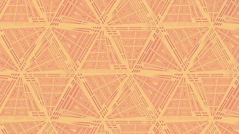 Expressive movement of flat triangular shapes. Isometric 3d render background HD Stock Footage 141513670