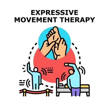 Expressive movement therapy for physical and emotional well being Illustration
