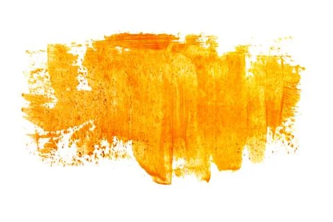 Expressive orange brush strokes Stock Illustration