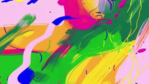 Expressive Painted Abstract Background Seamless Loop 動画素材 328313648