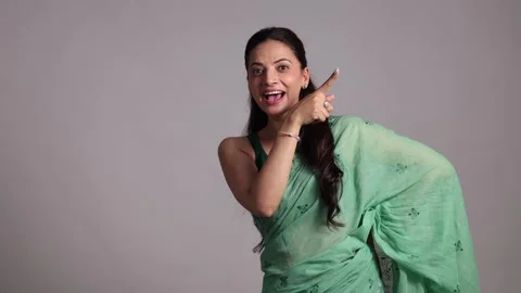 Expressive Performance In Traditional Clothing Stock Footage 317137015