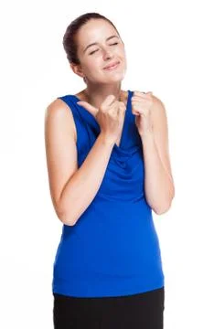 Expressive redhead. Foto stock