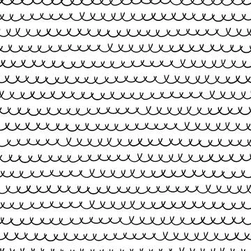 Expressive seamless abstract vector background in black and white. Seamless.. Stock Illustration