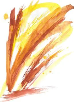 Expressive sharp yellow-orange lines, similar to a solar explosion Stock Illustration