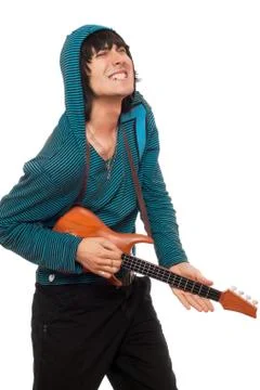 Expressive young man Stock Photos