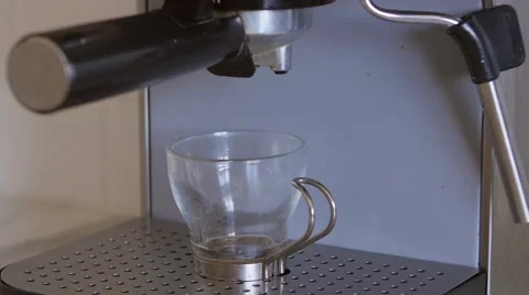 Expresso Coffe Machine Brewing Stock Footage 48661428