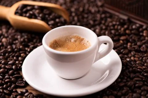 Expresso coffee cup close-up Foto stock