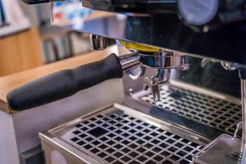 Expresso coffee machine close up Foto stock