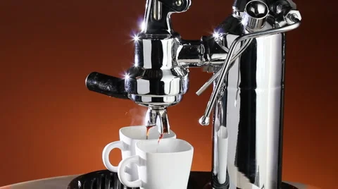 Expresso Coffee Machine Stock Footage 1060051
