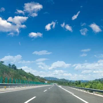 Expressway and the sky Stock Photos
