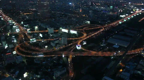 Expressway Bangkok Stock Footage 24868142