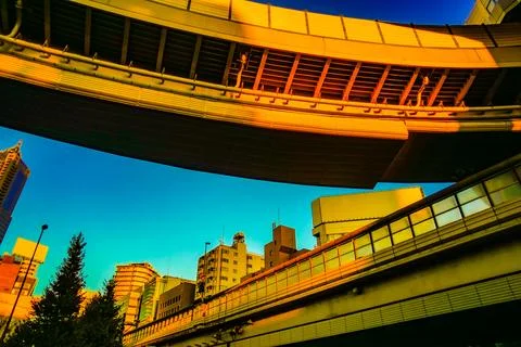 Expressway bridge (traffic image) Stock Photos