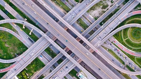 Expressway in city Stock Footage 109423516