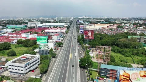 Expressway to the City Stock Footage 221335596
