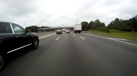 Expressway Driving POV Stock Footage 34264086