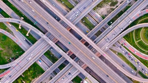 Expressway in modern city Video stock 109420455