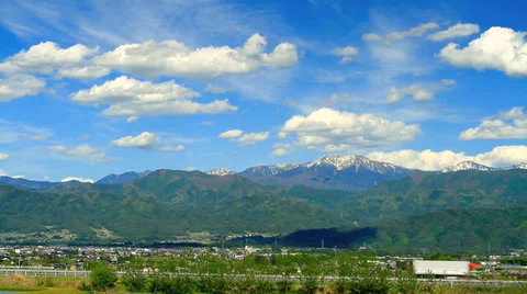 Expressway in Nagano Prefecture. Stock Footage 38459623