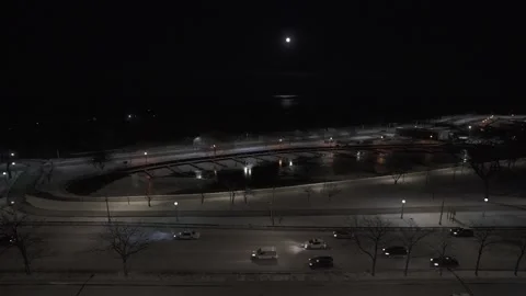 Expressway in the night - time-lapse Stock Footage 148516817