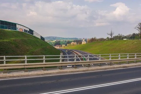 Expressway in Poland Stock Photos