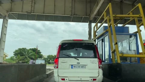 Expressway toll gate Vídeos de archivo 164877419