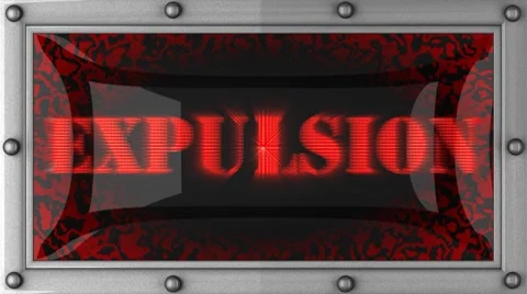 Expulsion on led Stockbeeldmateriaal 8724465